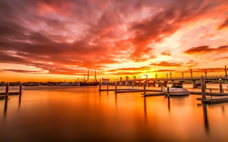 Bridge of Lions sunset Sunset view of Marina